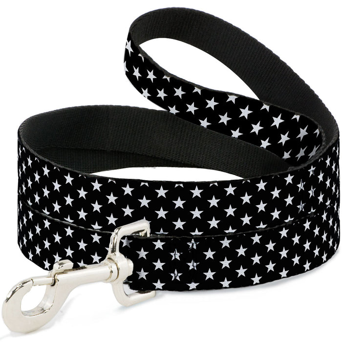 Dog Leash - Mini Stars3 Black/White Dog Leashes Buckle-Down   