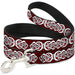 Dog Leash - Celtic Knot5 Reds/Black/White Dog Leashes Buckle-Down   