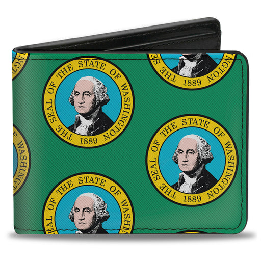 Bi-Fold Wallet - Washington Flag Bi-Fold Wallets Buckle-Down   