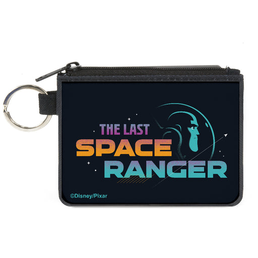 Canvas Zipper Wallet - MINI X-SMALL - Lightyear Buzz THE LAST SPACE RANGER Pose Navy Multi Color Canvas Zipper Wallets Disney   