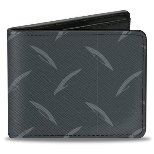 Bi-Fold Wallet - Diamond Plate Grays Bi-Fold Wallets Buckle-Down   