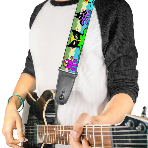 Guitar Strap - Octopus Superhero Cartoon Guitar Straps Buckle-Down   