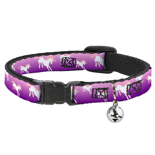 Cat Collar Breakaway - Unicorn Sparkles Purple Pink Breakaway Cat Collars Buckle-Down   