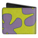Bi-Fold Wallet - SpongeBob Flower Cloud Bounding Greens Purples Bi-Fold Wallets Nickelodeon   