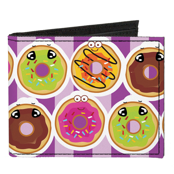Canvas Bi-Fold Wallet - Sprinkle Donut Expressions Pink Canvas Bi-Fold Wallets Buckle-Down   