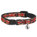 Cat Collar Breakaway - United Kingdom Flag Continuous Vintage Breakaway Cat Collars Buckle-Down   