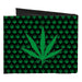 Canvas Bi-Fold Wallet - Marijuana Garden Black Green Canvas Bi-Fold Wallets Buckle-Down   