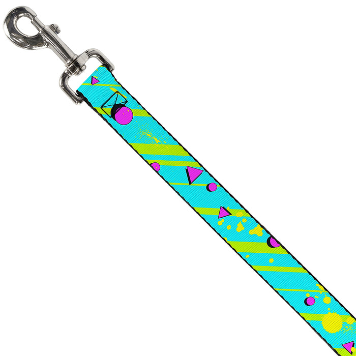 Dog Leash - Eighties Party Blue/Yellow/Pink Dog Leashes Buckle-Down   
