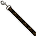 Dog Leash - California Grizzly Bear Outline Black/Brown Dog Leashes Buckle-Down   