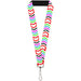 Lanyard - 1.0" - Arrows White Multi Color Lanyards Buckle-Down   