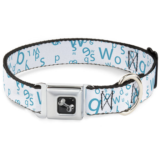 Dog Bone Seatbelt Buckle Collar - Stargazer White/Blue Seatbelt Buckle Collars Buckle-Down   