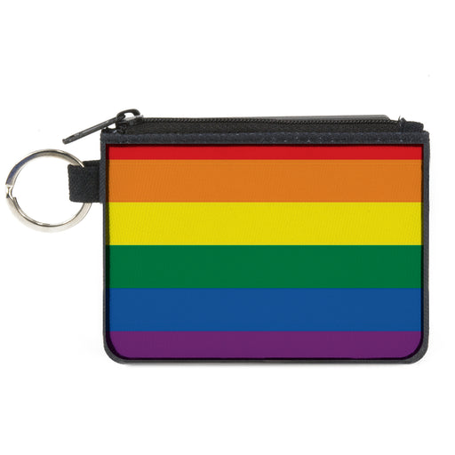 Canvas Zipper Wallet - MINI X-SMALL - Flag Pride Rainbow Canvas Zipper Wallets Buckle-Down   