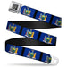 BD Wings Logo CLOSE-UP Full Color Black Silver Seatbelt Belt - New York Flags/Black Webbing Seatbelt Belts Buckle-Down   
