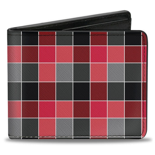 Bi-Fold Wallet - Checker Mosaic Red Bi-Fold Wallets Buckle-Down   