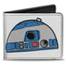 Bi-Fold Wallet - Star Wars R2-D2 Head + Parts White Black Blue Gray Red Bi-Fold Wallets Star Wars   