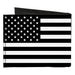 Canvas Bi-Fold Wallet - American Flag Black White Canvas Bi-Fold Wallets Buckle-Down   