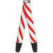 Guitar Strap - Candy Cane Guitar Straps Buckle-Down   