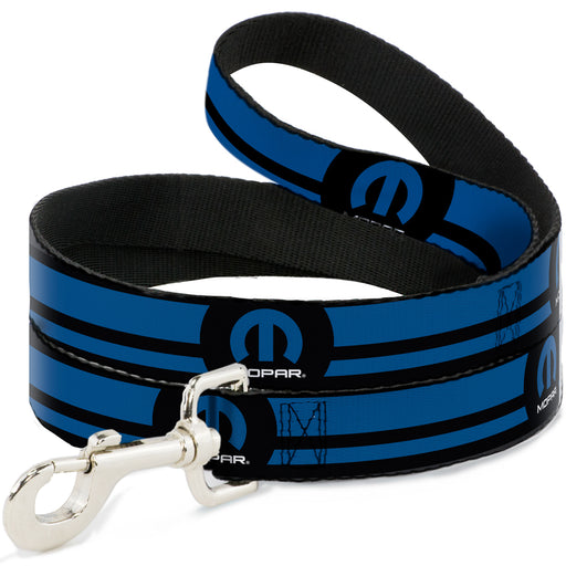 Dog Leash - MOPAR Logo/Stripe Black/Blue Dog Leashes Mopar   