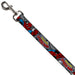 Dog Leash - THE AMAZING SPIDER-MAN Stacked Comic Books/Action Poses Dog Leashes Marvel Comics   