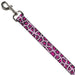 Dog Leash - Leopard CLOSE-UP Pink Dog Leashes Buckle-Down   
