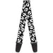 Guitar Strap - Nightmare Before Christmas Jack Expressions Scattered Black White Guitar Straps Disney   
