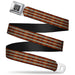 BD Wings Logo CLOSE-UP Full Color Black Silver Seatbelt Belt - Americana Plaid2 Webbing Seatbelt Belts Buckle-Down   