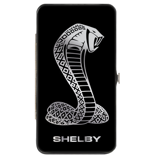 Hinged Wallet - Super Snake Cobra SHELBY Black Silvers Hinged Wallets Carroll Shelby   
