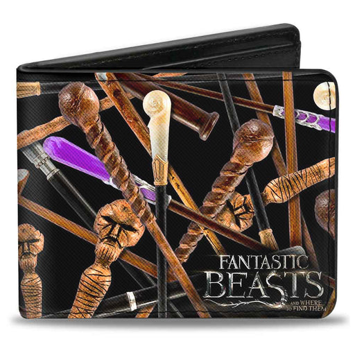 Bi-Fold Wallet - Fantastic Beasts and Where to Find Them Wands Scattered Bi-Fold Wallets The Wizarding World of Harry Potter   
