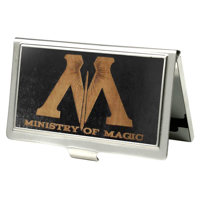 Business Card Holder - SMALL - M-MINISTRY OF MAGIC Symbol GW Black Business Card Holders The Wizarding World of Harry Potter Default Title  