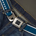 Chevy Seatbelt Belt - CHEVROLET Bowtie/Stars Blue/White Webbing Seatbelt Belts GM General Motors   