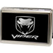 Business Card Holder - LARGE - Dodge Viper Logo FCG Black Silver Metal ID Cases Dodge   