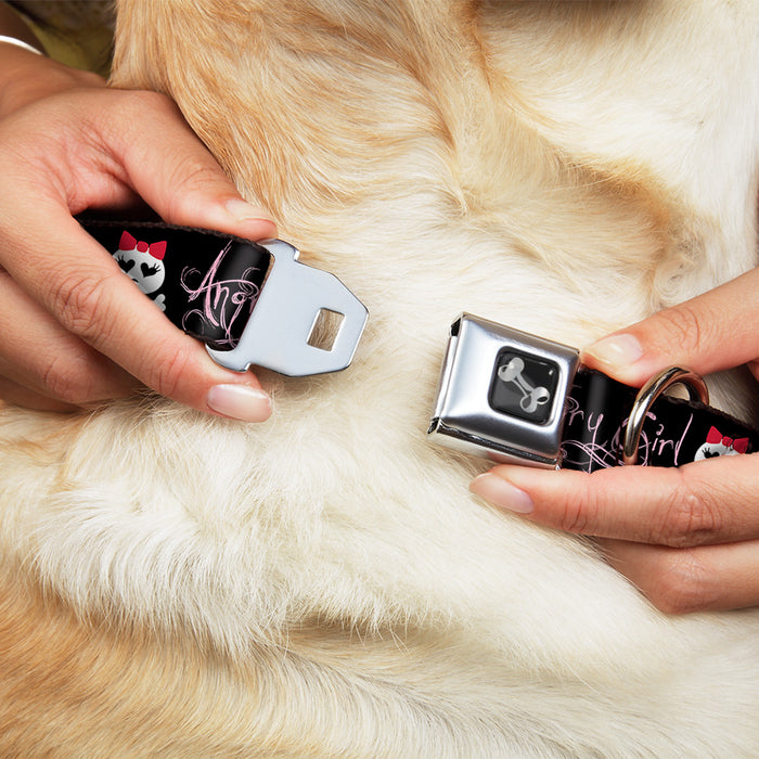 Dog Bone Seatbelt Buckle Collar - Angry Girl/Mad As Hell/You Make Me Sick Seatbelt Buckle Collars Buckle-Down   