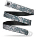 BD Wings Logo CLOSE-UP Full Color Black Silver Seatbelt Belt - Digital Camo2 Grays Webbing Seatbelt Belts Buckle-Down   