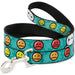 Dog Leash - Baymax/Mood Expressions/Baymax Scattered Turquoise Dog Leashes Disney   