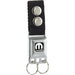 Keychain - MOPAR Logo Full Color Black White Keychains Mopar   