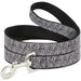 Dog Leash - Ditsy Floral Black/White/Red Dog Leashes Buckle-Down   