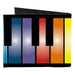 Canvas Bi-Fold Wallet - Piano Keys Rainbow Canvas Bi-Fold Wallets Buckle-Down   