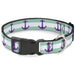 Plastic Clip Collar - Anchor/Stripe Teal/White/Purple Plastic Clip Collars Buckle-Down   