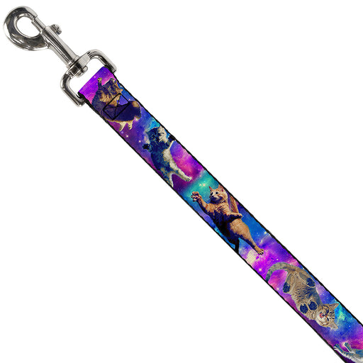 Dog Leash - Cats in Space Pinks/Blues Dog Leashes Buckle-Down   
