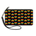 Canvas Zipper Wallet - SMALL - Rainbow Hearts Flip Black Multi Color Canvas Zipper Wallets Buckle-Down   