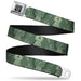 BD Wings Logo CLOSE-UP Full Color Black Silver Seatbelt Belt - One Dollar Bill Pyramid/Bald Eagle Webbing Seatbelt Belts Buckle-Down   