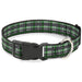 Plastic Clip Collar - Mini Houndstooth Green/Black/Gray Plastic Clip Collars Buckle-Down   