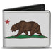 Bi-Fold Wallet - Cali Bear White Bi-Fold Wallets Buckle-Down   