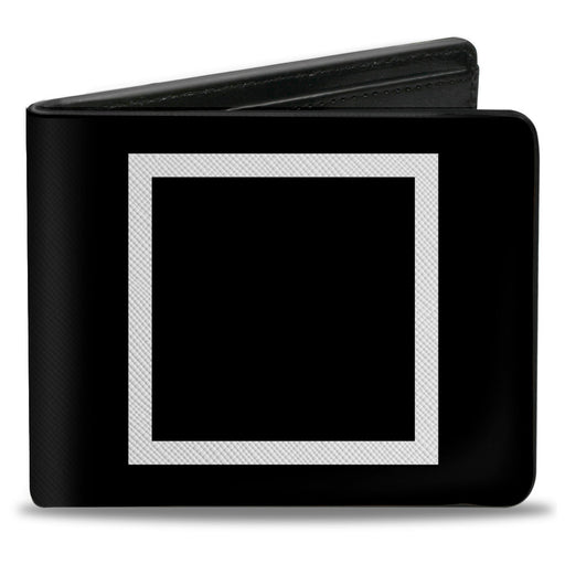 Bi-Fold Wallet - Shape Square Black White Bi-Fold Wallets Buckle-Down   