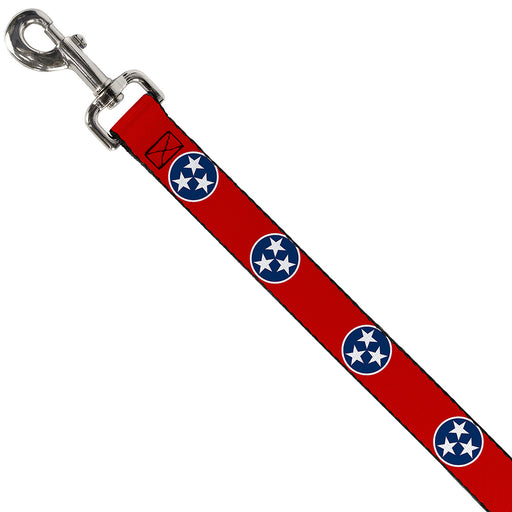 Dog Leash - Tennessee Flag Stars Red/White/Blue Dog Leashes Buckle-Down   