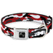 Dog Bone Black/Silver Seatbelt Buckle Collar - Camo Red/Black/Gray/White Seatbelt Buckle Collars Buckle-Down   