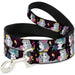 Dog Leash - Princess Silhouettes Dots Black/Purple/Gray/Multi Color Dog Leashes Disney   