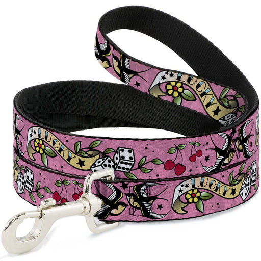 Dog Leash - Lucky Pink Dog Leashes Buckle-Down   