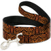 Dog Leash - Tiger2 Orange/Black Dog Leashes Buckle-Down   