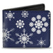 Bi-Fold Wallet - Snowflakes Blue White Bi-Fold Wallets Buckle-Down   